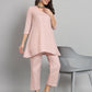Fab Fashion Rosy Pink Co-Ord Set - Swadesiicart