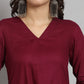 Fab Fashion Maroon Co-Ord Set - Swadesiicart