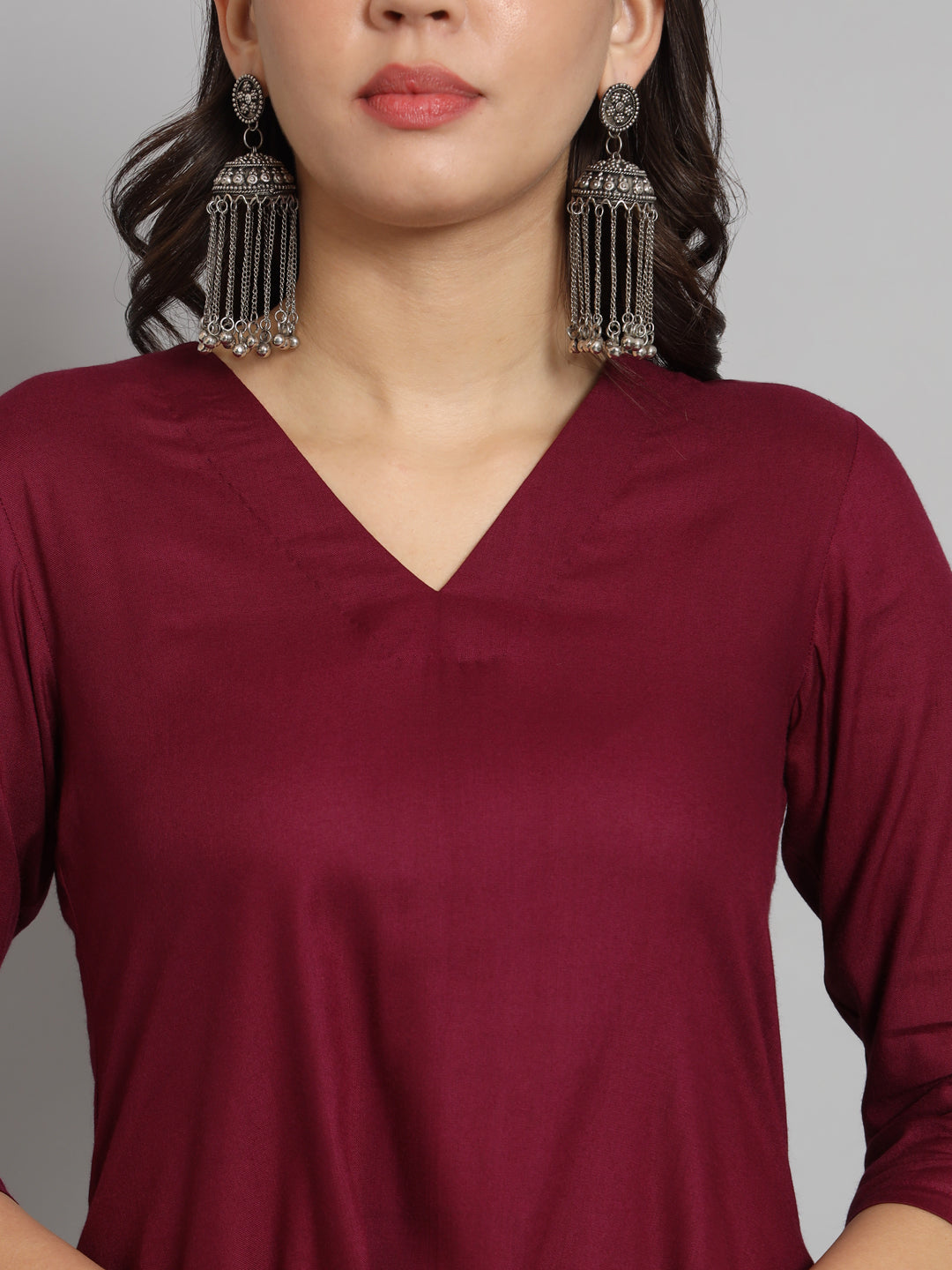 Fab Fashion Maroon Co-Ord Set - Swadesiicart