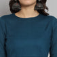 Fab Fashion Peacock Blue Co-Ord Set - Swadesiicart