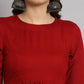 Fab Fashion Cherry Red Co-Ord set - Swadesiicart