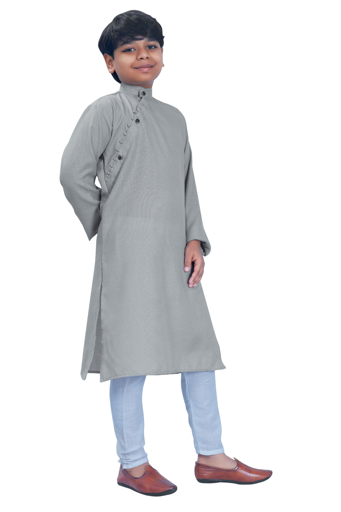 DEIANA'S Casual Designer Kurta Pyjama Set For Boys And kids (Grey) | Swadesiicart