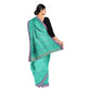 Exclusive Collection 100% Pure Cotton Green Tant Saree With Hand Weaving Work - Swadesiicart