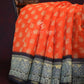 Orange Colored with Motifs Semi Chanderi Saree By Gayathri Reddy Designer Studio | Swadesiicart