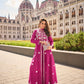 Anaita Rani-Pink Silk Stitched Suit With Embroidery Work