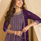 Anaita Violet Faux Georgette Stitched Plazzo Suit with Sequence Work