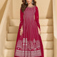 Anaita D Pink Faux Georgette Stitched Plazzo Suit with Sequence Work