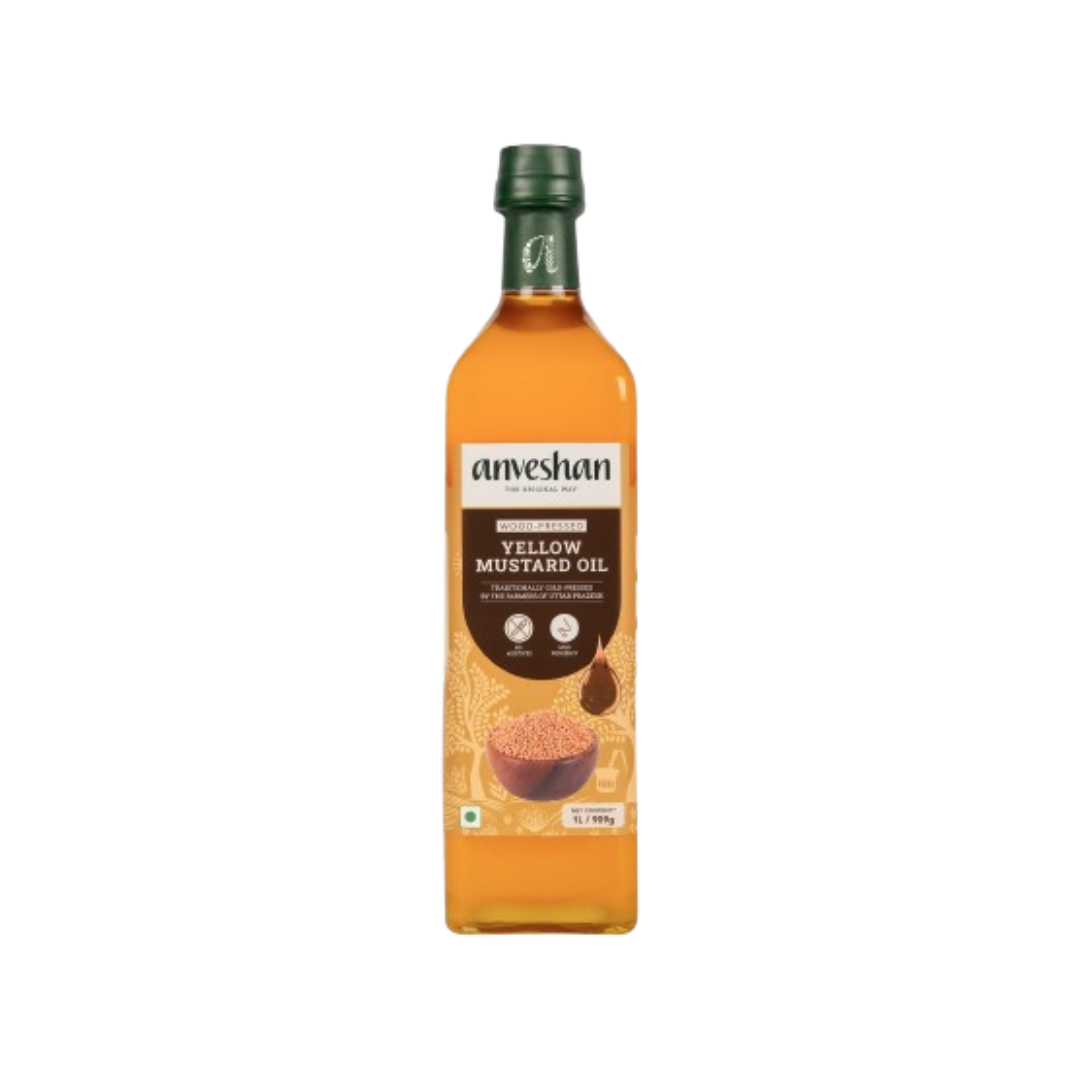 Swadesiicart Wood Pressed Yellow Mustard Oil