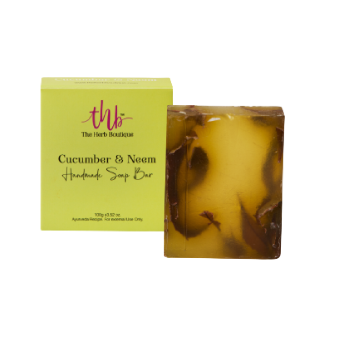 The Herb Boutique Cucumber And Neem Glycerine Soap Bar - The Herb Boutique