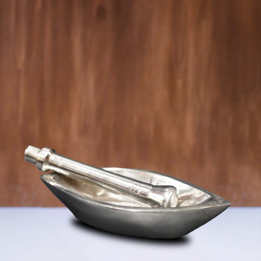 Stainless Steel Mortar & Pestle Set: Authentic Indian Kitchen Essential for Food Enthusiasts - Swadesiicart