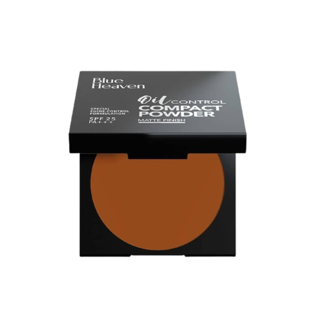 Blue Heaven Oil Control Compact Powder Matte Finish SPF 25 PA+++ Chocolate