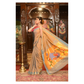 Very Much Indian Authentic Handloom Pure Cotton Paithani with Handcrafted Peacock Pallu - Powder Blue Gold | Swadesiicart