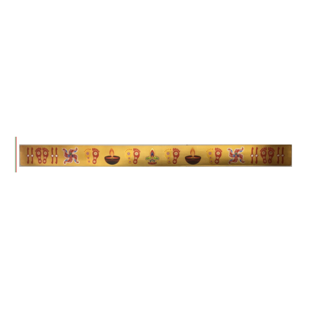 Stickerbazaar Micro Golden Door Border Patti Sticker - Swadesiicart