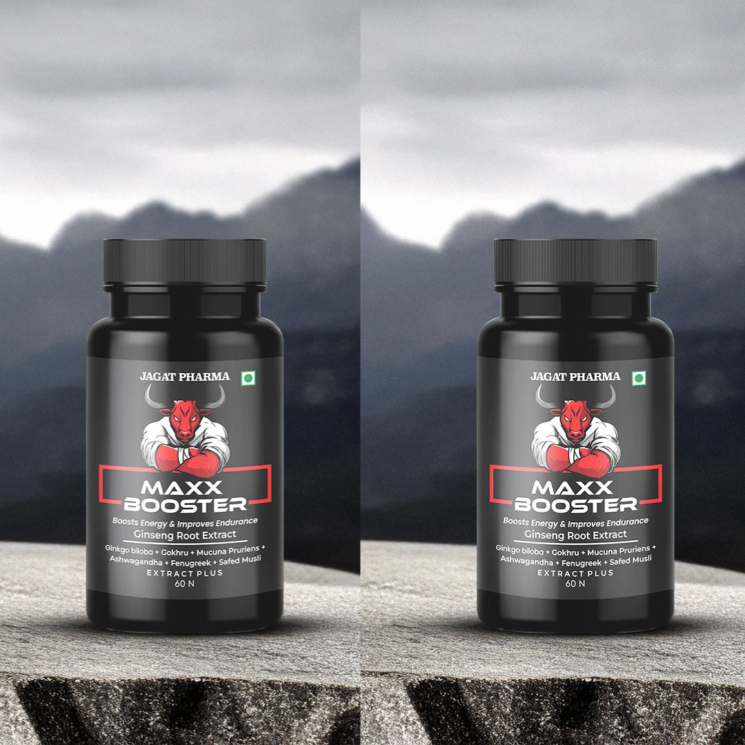 Jagat Pharma Maxx Booster- 60 Capsule Muscle Mass Gainer and Stamina Booster | Swadesiicart