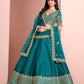 Anaita Turquoise Art Silk Designer Lehenga With Blouse