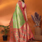 Anaita Green Banarasi Tissue Silk Saree With Weaving Work