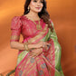Anaita Green Banarasi Tissue Silk Saree With Weaving Work