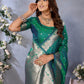 Anaita Green Premium Banarasi Tissue Silk Saree With Gala Weaving Work