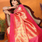 Anaita Peach Tissue Silk Saree With Weaving Zari Work