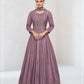Anaita Onion Pink Embroidered Vichitra Silk Stitched Anarkali Suit