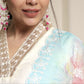 Lorenvalley Offwhite Chanderi Cotton Embroidered Work Kurta Set | Swadesiicart