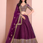 Anaita Purple Art Silk Designer Lehenga With Blouse