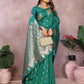 Anaita Green Premium Banarasi Tissue Silk Saree With Gala Weaving Work