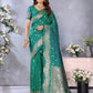Anaita Green Premium Banarasi Tissue Silk Saree With Gala Weaving Work