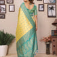 Anaita Yellow Tissue Silk Saree With Weaving Zari Work