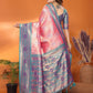 Anaita Pink Banarasi Tissue Silk Saree With Weaving Work