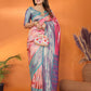 Anaita Pink Banarasi Tissue Silk Saree With Weaving Work