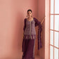 Anaita Purple Chinon Stitched Suit With Embroidery Work