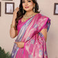 Anaita Purple Banarasi Tissue Silk Saree With Weaving Work