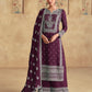 Anaita Wine Premium Embroidered Georgette Salwar Suit
