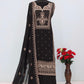 Anaita Black Premium Embroidered Georgette Salwar Suit