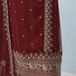 Anaita Maroon Premium Embroidered Georgette Salwar Suit