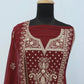 Anaita Maroon Premium Embroidered Georgette Salwar Suit