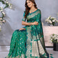 Anaita Green Premium Banarasi Tissue Silk Saree With Gala Weaving Work