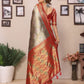 Anaita Sea Green Banarasi Tissue Silk Saree With Weaving Work