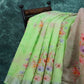 Baby Apple Green Colour Floral Printed Semi Chanderi Saree By Gayathri Reddy Designer Studio | Swadesiicart