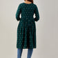 Kalini Ethnic Motifs Printed Mirror Work Kurta - Swadesiicart