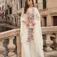 Anaita White Chinon Silk Stitched Shrug Suit With Embroidery Sequence Work