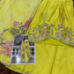 Anaita Yellow Chinon Silk Stitched Shrug Suit With Embroidery Sequence Work