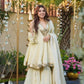 Anaita White Silk Readymade Suit with Real Mirror Work