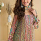 Anaita Green Crepe Stitched Suit With Digital Printed Work