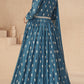 Anaita Teal Chinon With Sequence Embroidery Salwar Suit