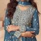 Anaita Teal Chinon With Sequence Embroidery Salwar Suit