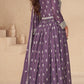 Anaita Dark Purple Chinon With Sequence Embroidery Salwar Suit