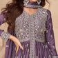 Anaita Dark Purple Chinon With Sequence Embroidery Salwar Suit