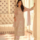 Anaita Peach Georgette Stitched Suit With Embroidery & Beads Work